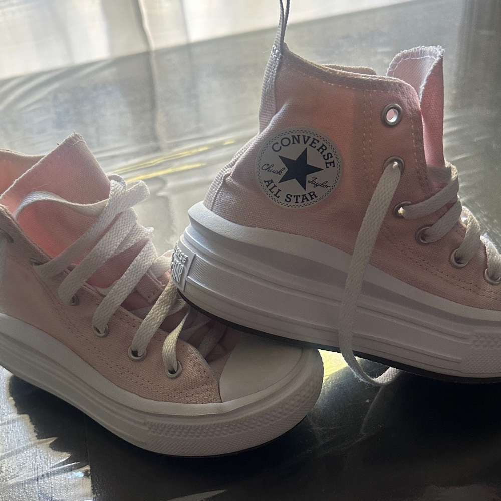 Converse Light Pink High-Top Sneakers